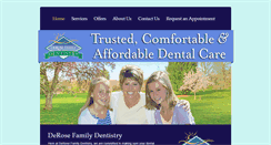 Desktop Screenshot of derosefamilydentistry.com